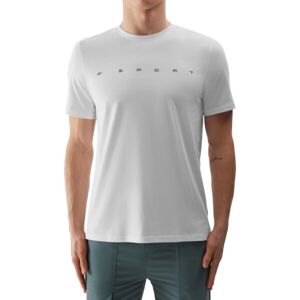 4F TSHIRT Pánské triko, bílá, velikost