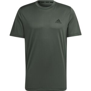 adidas PL T Pánské sportovní tričko, tmavě zelená, velikost S