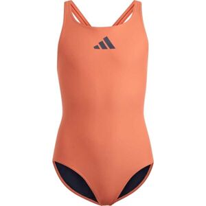 adidas 3 BARS SOL ST Y Dívčí plavky, oranžová, veľkosť 164