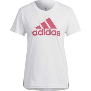 adidas BRAND LOVE TEE Dámské tričko, bílá, velikost XL