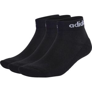 adidas C LIN ANKLE 3P Kotníkové ponožky, černá, velikost L