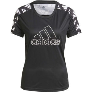 adidas CELEB TEE Dámské tričko, Černá,Bílá, velikost M