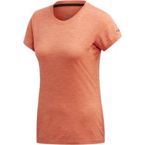 adidas TIVID TEE oranžová 38 - Dámské tričko