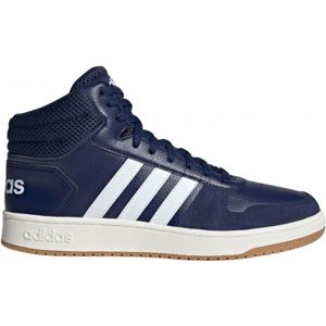 adidas HOOPS 2.0 MID Pánská volnočasová obuv, tmavě modrá, velikost 43 1/3