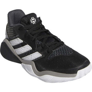 adidas HARDEN STEPBACK J Dětská basketbalová obuv, Černá,Bílá, velikost 36