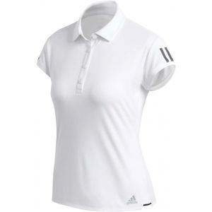 adidas CLUB 3 STRIPES POLO bílá S - Dámské tenisové tričko