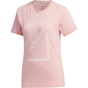 adidas CLIMA CB TEE růžová L - Dámské tričko