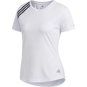 adidas RUN IT TEE 3S W bílá S - Dámské sportovní tričko