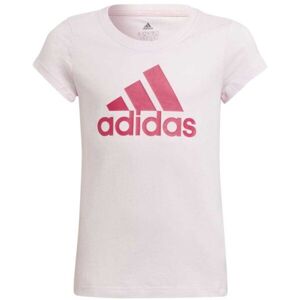 adidas BL T Dívčí tričko, růžová, velikost 128
