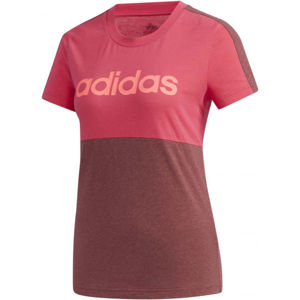 adidas E CB T-SHIRT Dámské tričko, Vínová,Růžová,Lososová, velikost
