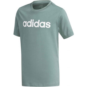 adidas YB E LIN TEE Chlapecké triko, modrá, velikost