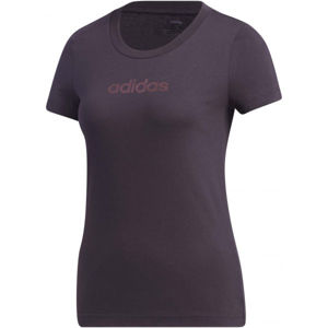 adidas WOMENS ESSENTIALS BRANDED TEE Dámské triko, Fialová,Vínová, velikost