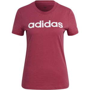 adidas LIN T Dámské tričko, Růžová,Bílá, velikost S
