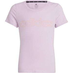 adidas LIN T Dívčí tričko, růžová, velikost 140