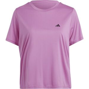 adidas MADE4TRAINING TEE Dámské tréninkové tričko v plus size, růžová, velikost