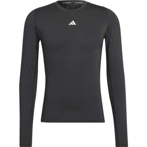 adidas TF LS TEE Pánské tričko, černá, velikost M