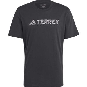 adidas TERREX CLASSIC LOGO T-SHIRT Pánské triko, černá, velikost