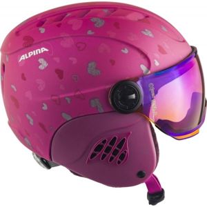 Alpina Sports CARAT LE VISOR HM růžová (51 - 55) - Dětská lyžařská helma
