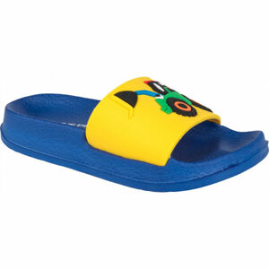 ALPINE PRO HERRO Dětské pantofle, Modrá,Žlutá,Zelená, velikost 26