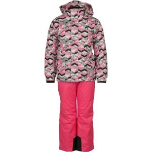 ALPINE PRO BOJORO Dětský lyžařský set, růžová, velikost 152-158