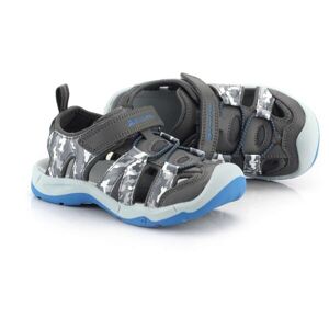 ALPINE PRO GROBO Dětské sandály, tmavě šedá, veľkosť 31