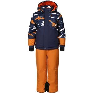 ALPINE PRO LARQO Dětský lyžařský set, oranžová, velikost 152-158