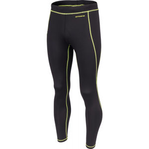 Arcore HELIOS Pánské běžecké kalhoty, Černá,Žlutá, velikost