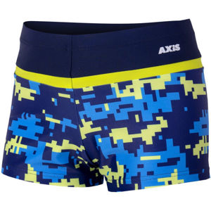 Axis NOHAVIČKOVÉ CHLAPECKÉ PLAVKY TETRIS Chlapecké nohavičkové plavky, Tmavě modrá,Modrá,Žlutá, velikost