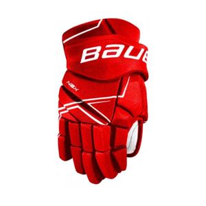 Bauer NSX GLOVES JR červená 12 - Juniorské hokejové rukavice