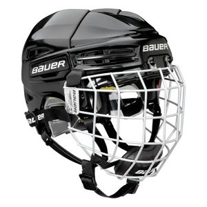 Bauer RE-AKT 100 YTH COMBO Dětská hokejová helma s mřížkou, černá, velikost