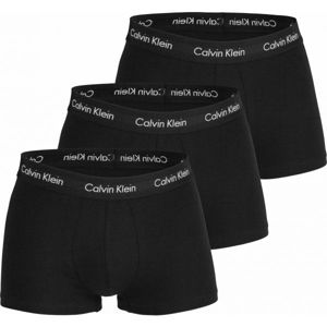 Calvin Klein 3 PACK LO RISE TRUNK černá S - Pánské boxerky