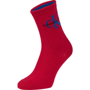 Calvin Klein JEANS LOGO červená UNI - Dámské ponožky