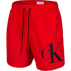 Calvin Klein MEDIUM DRAWSTRING Pánské šortky do vody, červená, velikost L