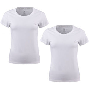Calvin Klein S/S CREW NECK 2PK bílá L - Dámské tričko
