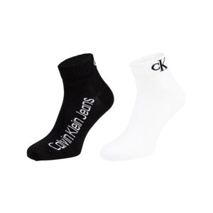 Calvin Klein QUARTER 2P Pánské ponožky, bílá, velikost