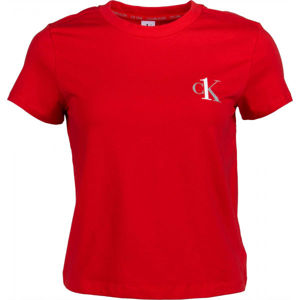 Calvin Klein S/S CREW NECK Dámské tričko, červená, velikost M