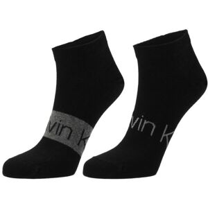 Calvin Klein SNEAKER 2P Pánské ponožky, černá, veľkosť 43-46