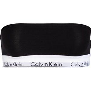 Calvin Klein UNLINED BANDEAU Podprsenka bez ramínek, Černá,Bílá, velikost