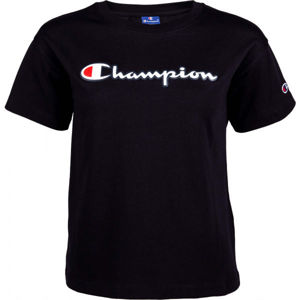 Champion CREWNECK T-SHIRT černá M - Dámské tričko