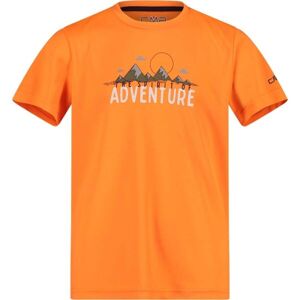 CMP KID T-SHIRT Chlapecké funkční triko, Oranžová, velikost 152
