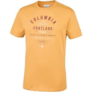 Columbia LEATHAN TRAIL TEE žlutá M - Pánské triko