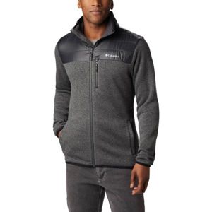 Columbia CANYON POINT™ SWEATER Pánský fleecový svetr, Tmavě šedá, velikost S