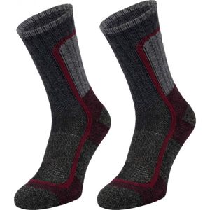 Columbia C775B Pánské ponožky, Tmavě šedá,Vínová, velikost 39-42