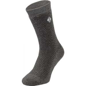 Columbia THERMAL CREW Pánské ponožky, Tmavě šedá, velikost