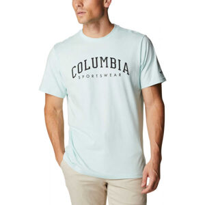 Columbia CSC SEASONAL LOGO TEE Pánské tričko s krátkým rukávem, Světle modrá,Černá, velikost