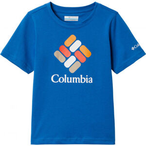 Columbia VALLEY CREED SHORT SLEEVE GRAPHIC SHIRT Dětské tričko, modrá, velikost L