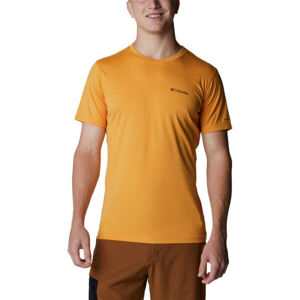 Columbia ZERO RULES SHORT Pánské triko, Oranžová, velikost XXL