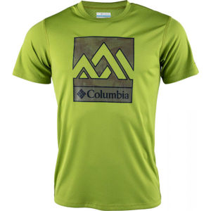 Columbia ZERO RULES SHORT Pánské triko, Zelená,Tmavě šedá,Černá, velikost