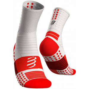 Compressport PRO MARATHON SOCKS Běžecké ponožky, bílá, velikost