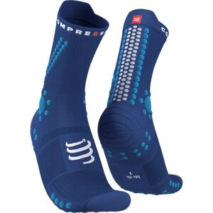 Compressport PRO RACING SOCKS v4.0 TRAIL Běžecké ponožky, modrá, veľkosť T3